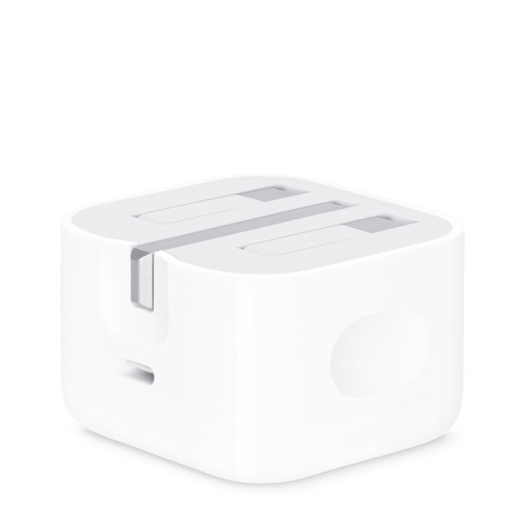 شارژر دیواری اپل مدل Apple Adapter 20W دو پین - سفید