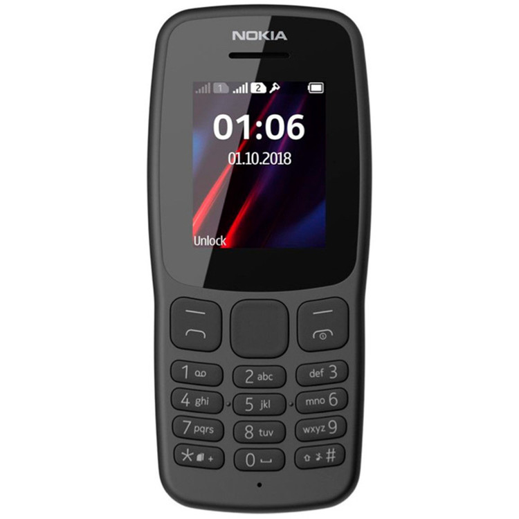 گوشی موبایل نوکیا مدل Nokia 106 (2018) - مشکی