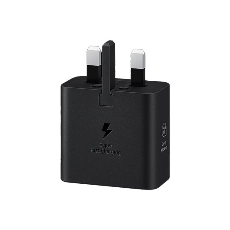 شارژر دیواری سامسونگ مدل Samsung Adapter 25W سه پین - مشکی/سفید
