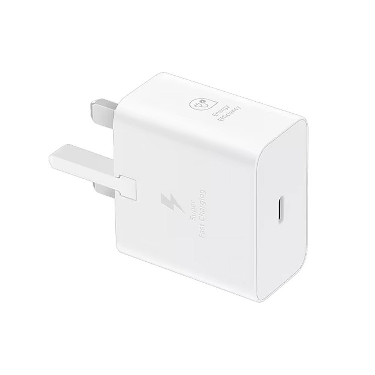 شارژر دیواری سامسونگ مدل Samsung Adapter 25W سه پین - مشکی/سفید