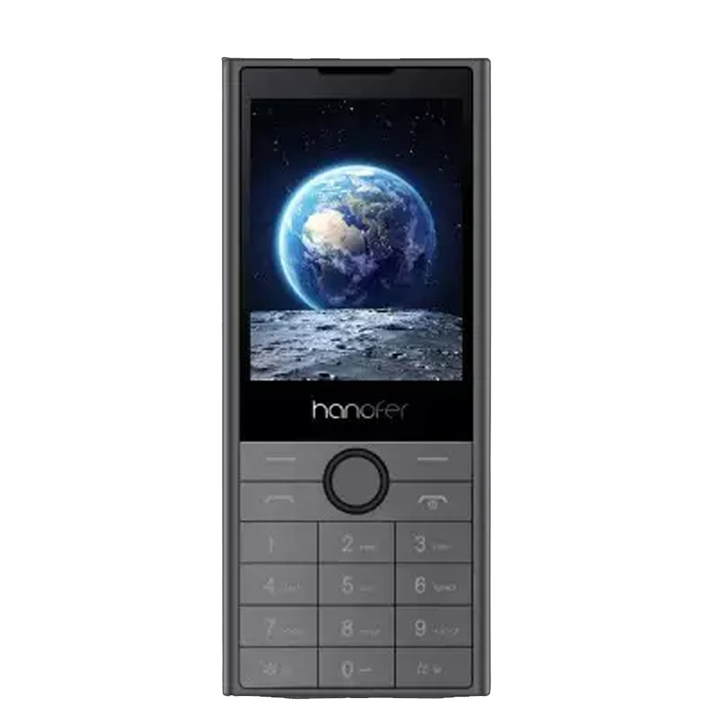 گوشی موبایل هانوفر مدل Hanofer 150 (2023) - خاکستری/قرمز