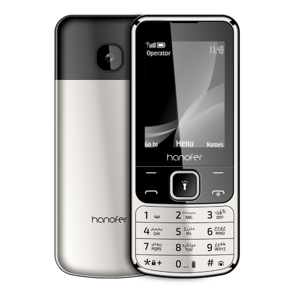 گوشی موبایل هانوفر مدل Hanofer 6700 - نقره‌ای