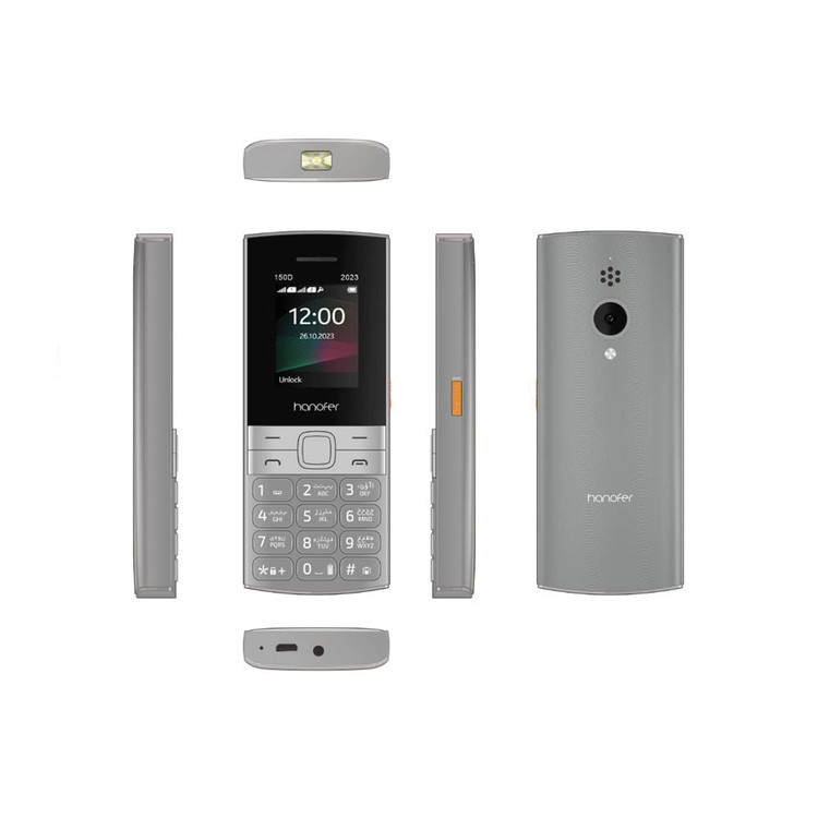 گوشی موبایل هانوفر مدل Hanofer 150D (2023) - سفید/قرمز/خاکستری