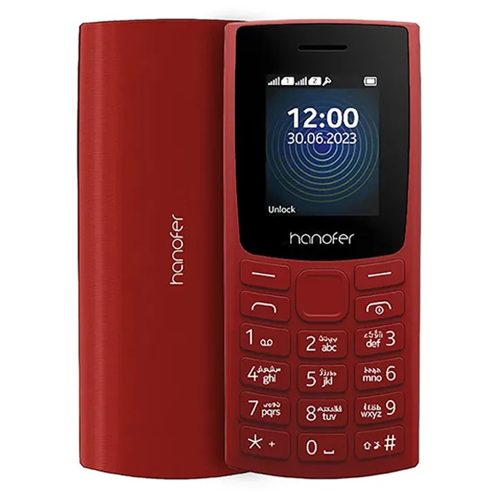 گوشی موبایل هانوفر مدل Hanofer 105 (2023) - قرمز