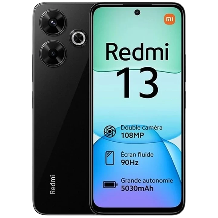 گوشی موبایل شیائومی مدل Redmi 13 ظرفیت 256 گیگابایت رم 8 گیگابایت - مشکی